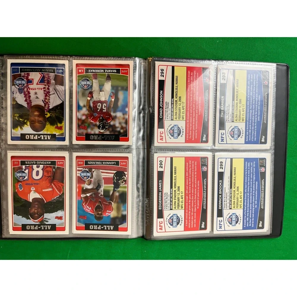 Washington Redskins 2006 Topps Pro Bowl Team Set‎ with 40 card collector album.